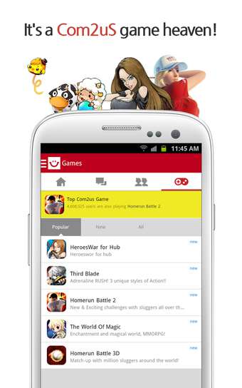 Com2uS Hub(游戲社交平臺) v1.2.2 安卓版 1