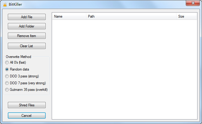 文件粉碎機(jī)(BitKiller) v1.3 綠色版 0