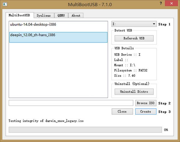 U盤(pán)啟動(dòng)Linux工具(MultiBootUSB) v7.2 官方版 0