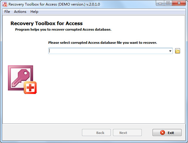 Access數(shù)據(jù)恢復(fù)工具(Recovery Toolbox for Access) v2.0.1.0 官方安裝版 0