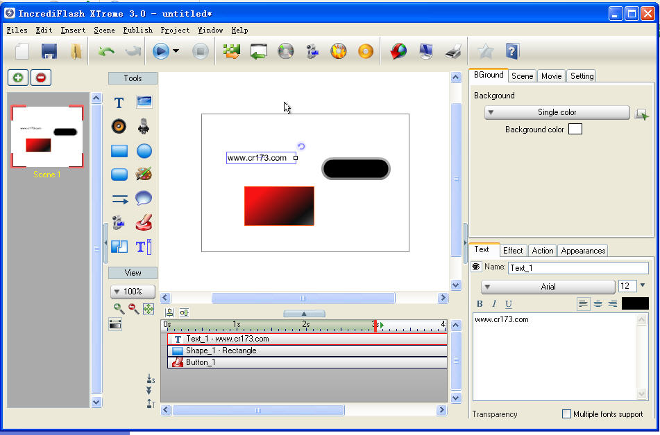 Flash動畫制作(IncrediTools IncrediFlash XTreme) v3.0.Build.3024 英文安裝版_附注冊碼 0