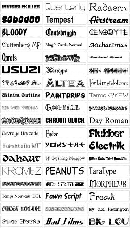 498款英文字體打包  0