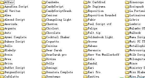 1276種超酷英文字體打包