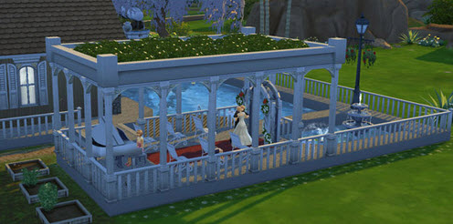 模擬人生4蜜月小木屋MOD V1.0 綠色版 The Sims 4 0