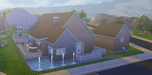 模擬人生4蜜月小木屋MOD V1.0 綠色版 The Sims 4 2