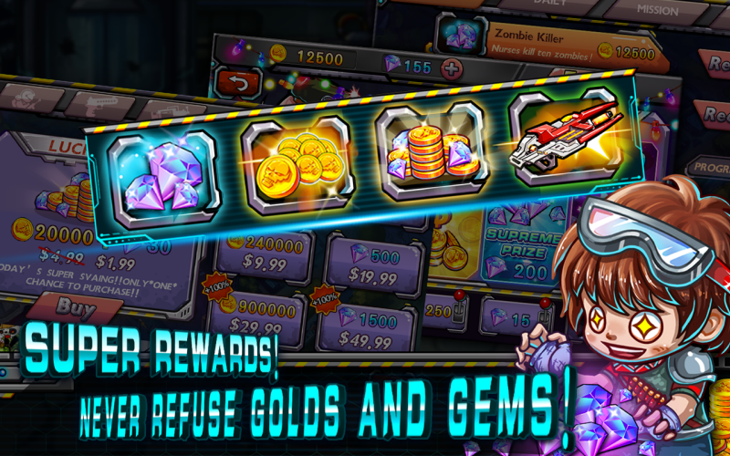 生化啟示錄(Bursting Dead)無限金幣版 v1.0 安卓修改版 1