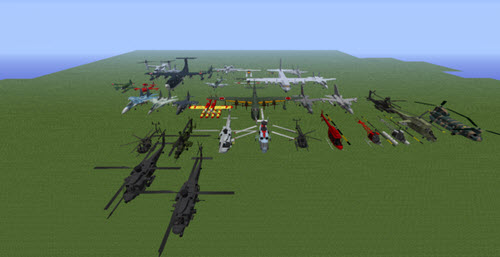 我的世界飛機(jī)合集mod 綠色版 0