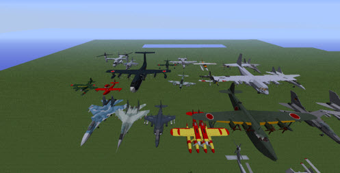 我的世界飛機(jī)合集mod 綠色版 1