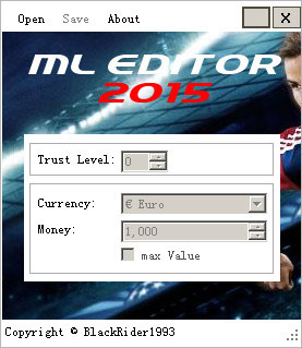 實況足球2015ML資金修改器 V1.0 綠色版 0