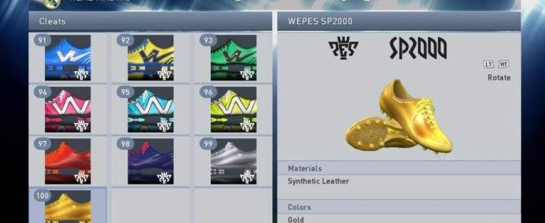 實(shí)況足球2015球鞋100雙mod v1.0 綠色版 0