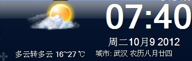 啟明星win7桌面天氣預(yù)報(bào) v5.0 綠色版 0