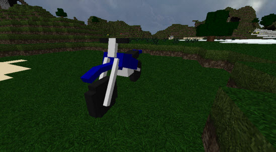 我的世界拉風(fēng)摩托車mod V1.0 綠色版 0
