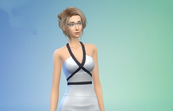 模擬人生4時尚眼鏡美女媚娘MOD 綠色版 1