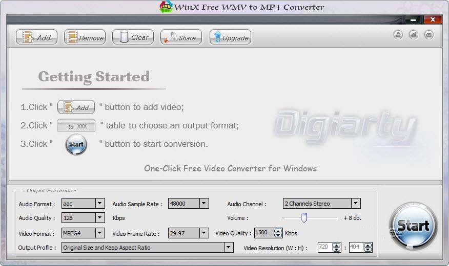 wmv轉(zhuǎn)mp4格式轉(zhuǎn)換器(WinX Free WMV to MP4 Converter) V2.0.9 官方免費(fèi)版 0