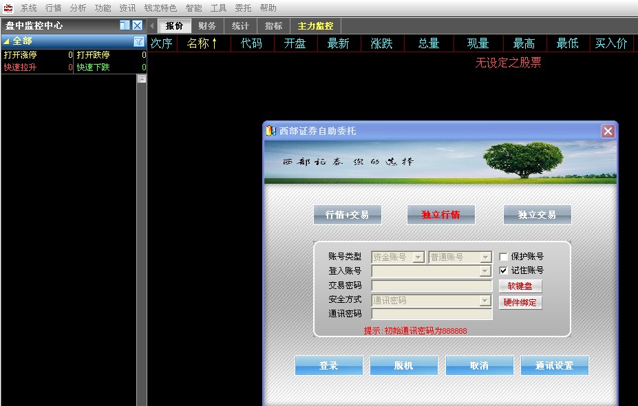 西部證券網(wǎng)際贏家旗艦版(錢(qián)龍旗艦合一版) v5.80.1056 官方版 0