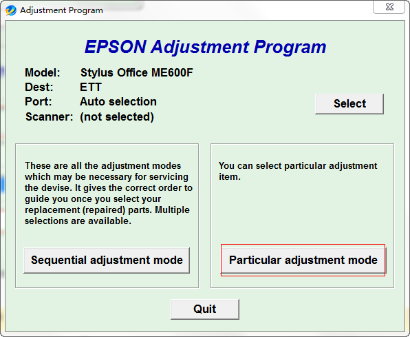 epson 600f清零軟件