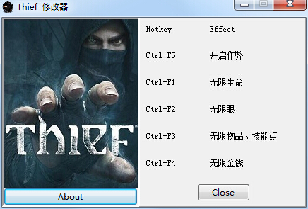 神偷4四項(xiàng)修改器 +4 綠色中文版 0
