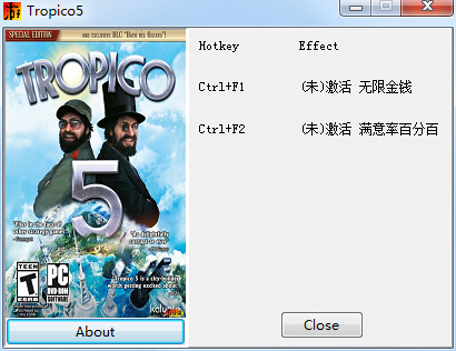 海島大亨5二項(xiàng)修改器 +2 綠色中文版 0