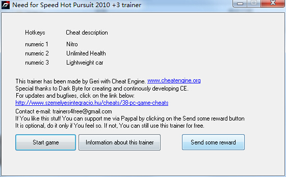 極品飛車14全版本修改器 +3 綠色版 0