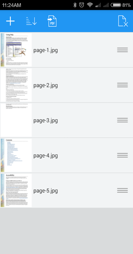 圖片轉(zhuǎn)PDF手機(jī)軟件 v1.5 安卓版 3