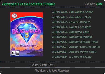 寶石迷陣3九項修改器 +9 綠色版 0