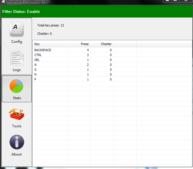 鍵盤修復(fù)工具 Keyboard Chattering Fix v0.0.1 官方最新版 1