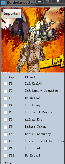 無(wú)主之地2十二項(xiàng)修改器