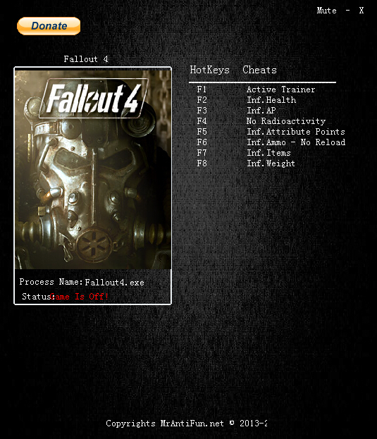 輻射4八項修改器 v1.0 綠色版 0