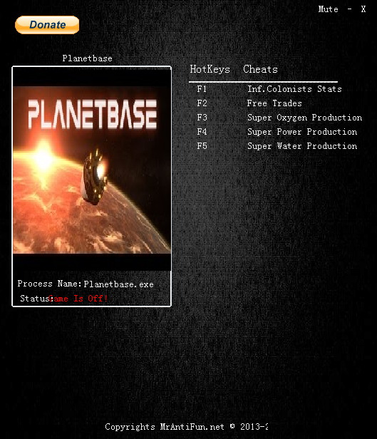 星球基地五項修改器 v1.06 綠色版 0