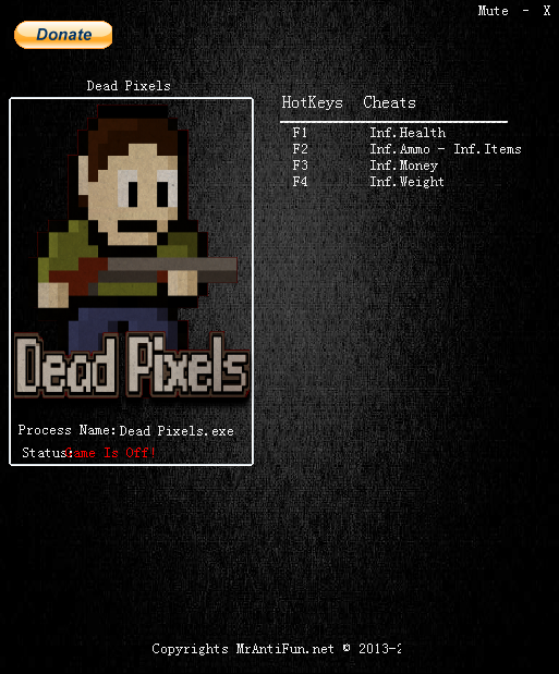 死亡像素五項(xiàng)修改器 v1.3.13 MrAntiFun版 0