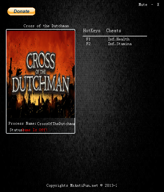 荷蘭人的十字架兩項(xiàng)修改器 v1.0 MrAntiFun版 0