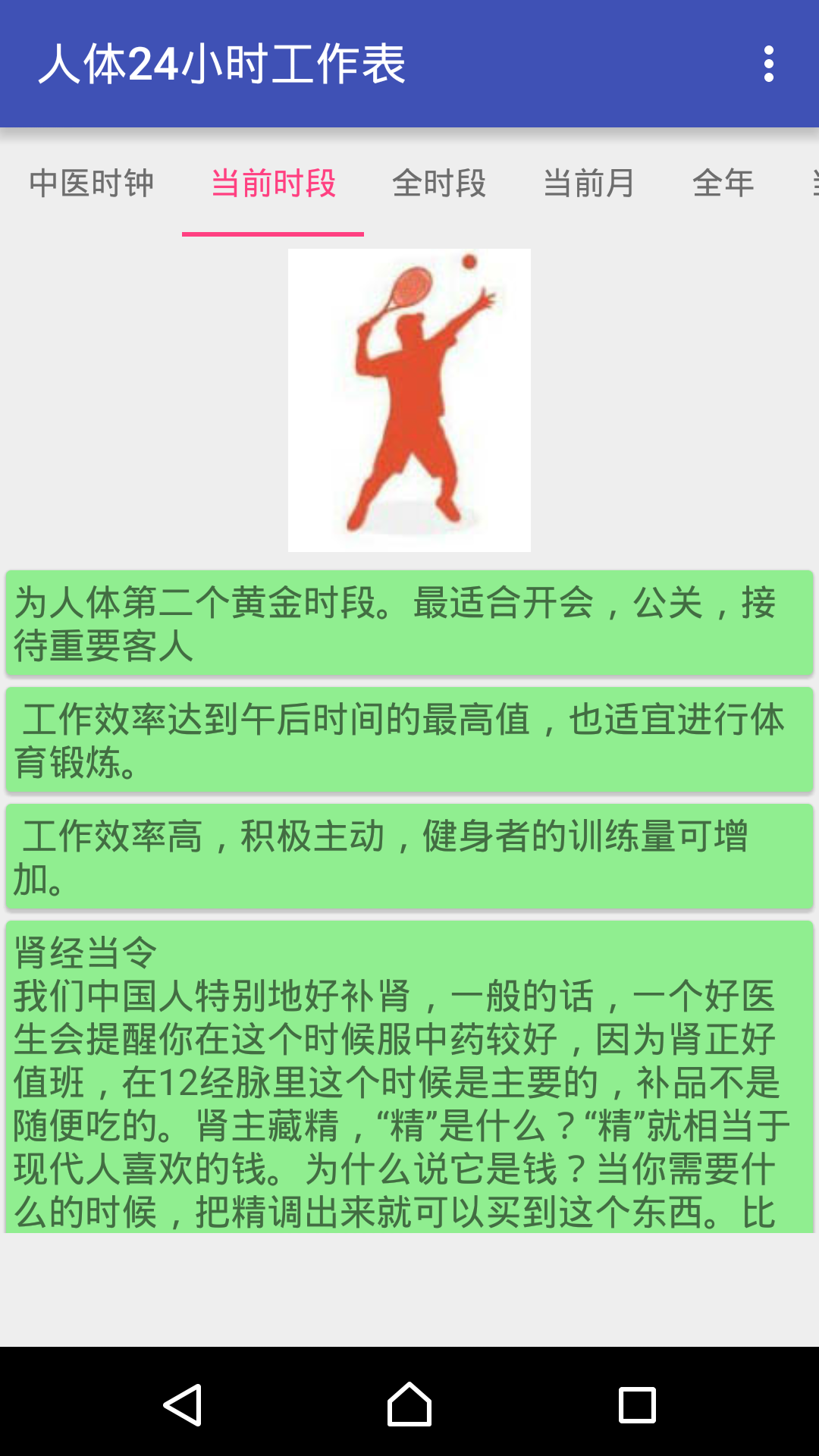 人體24小時工作表 v1.0 安卓版 1