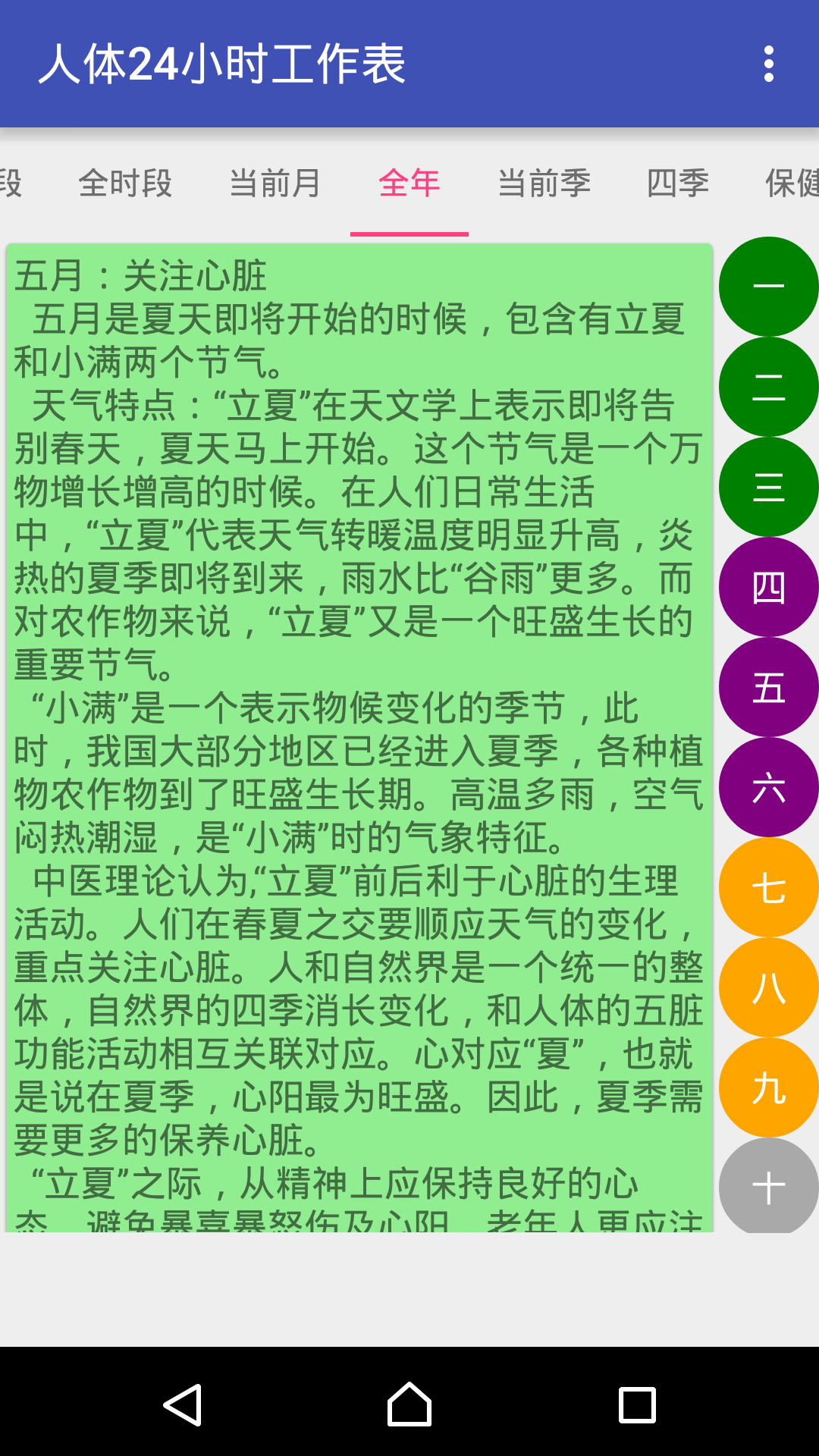 人體24小時工作表 v1.0 安卓版 3