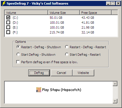SpeeDefrag SpeeDefrag下載