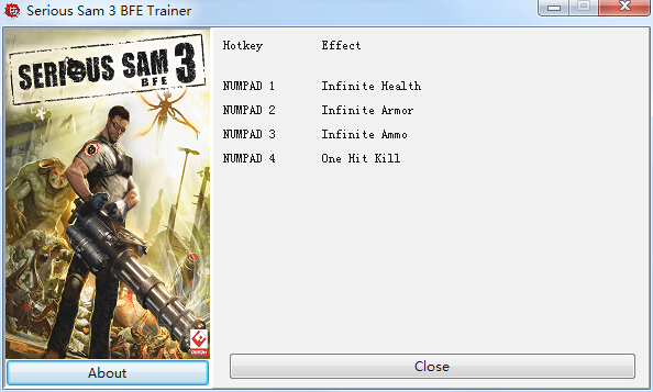 英雄薩姆3四項修改器 +4 綠色版 0