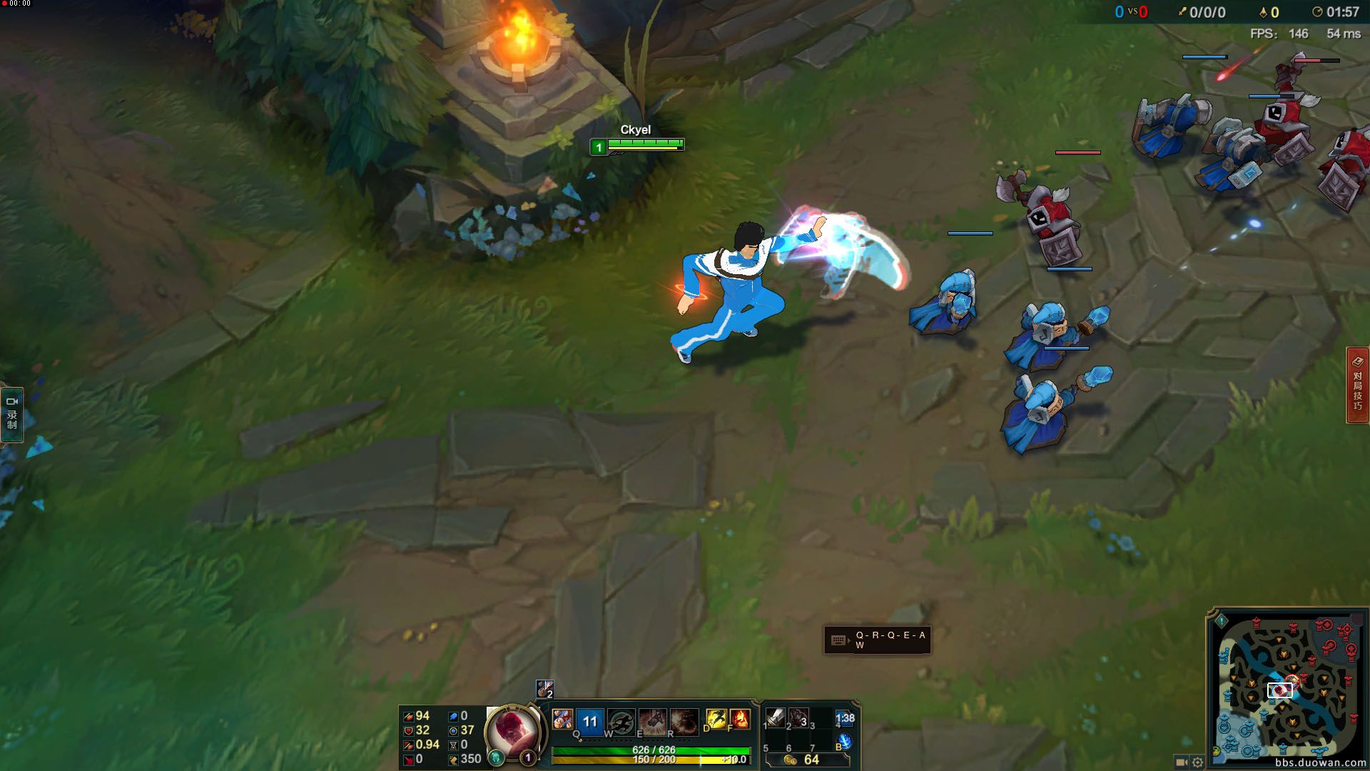 盲僧放學(xué)別走自制皮膚 綠色版 1