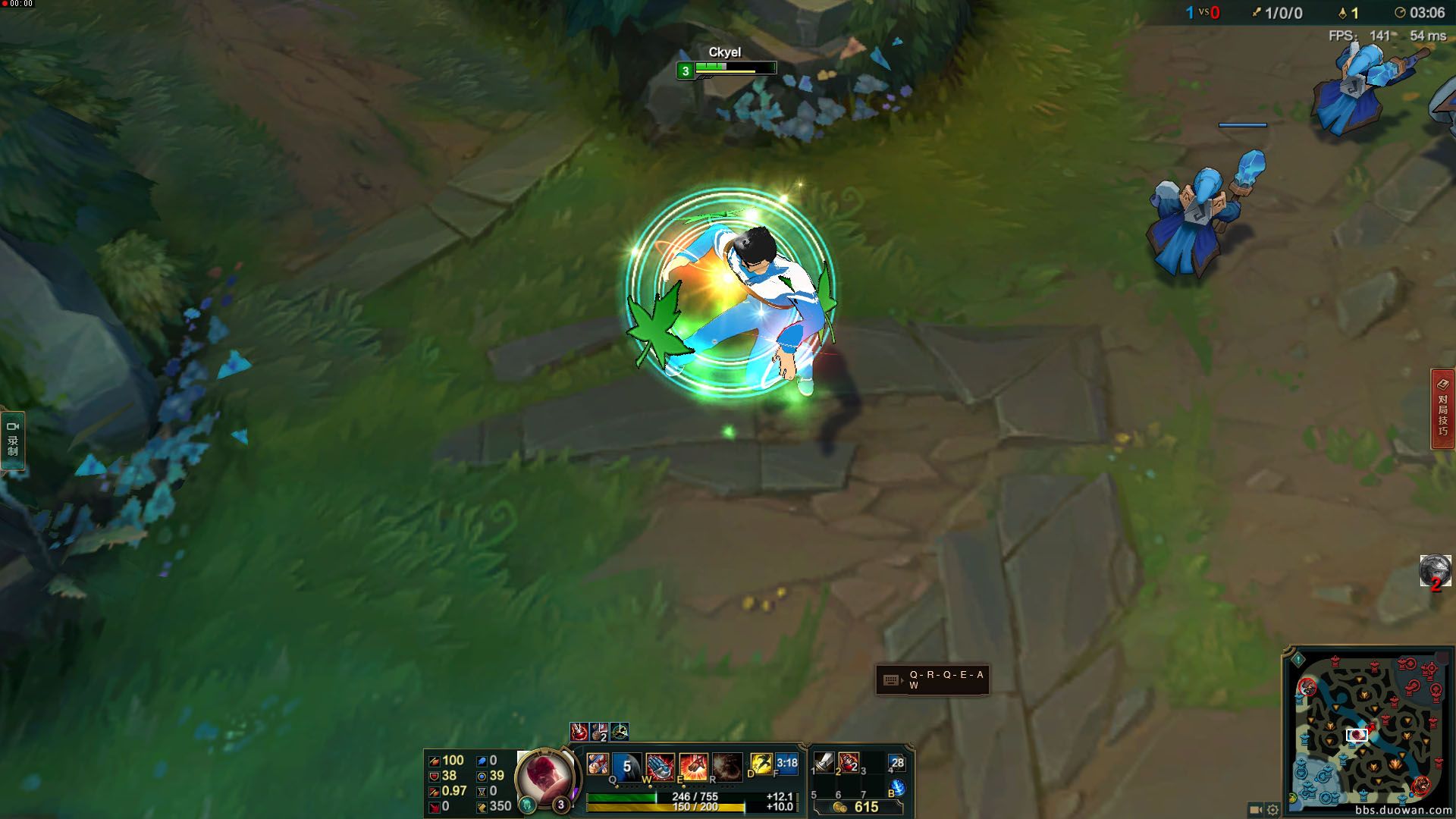 盲僧放學(xué)別走自制皮膚 綠色版 3