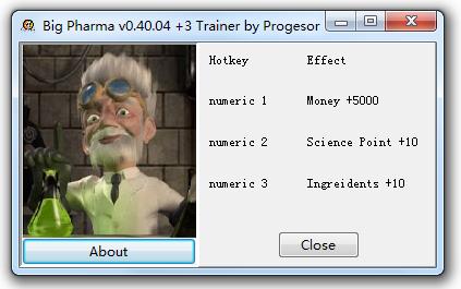 大制藥廠三項修改器 v0.40.04 Progesor版 0