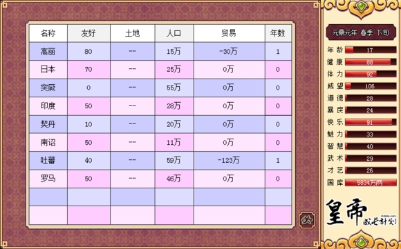 皇帝成長(zhǎng)計(jì)劃伯爵版 v1.19 正式版 0