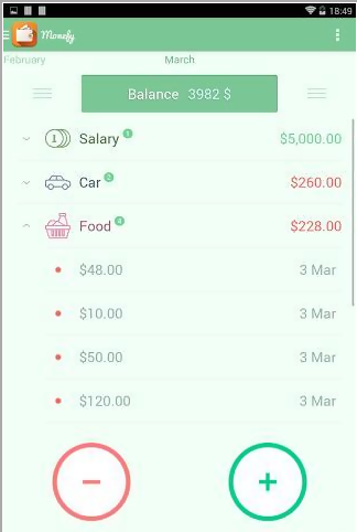 Monefy Pro記賬軟件 v1.6.1 安卓版 2