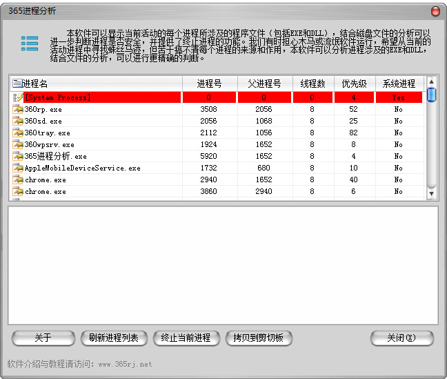 365進(jìn)程分析 v1.0 綠色官方版 0