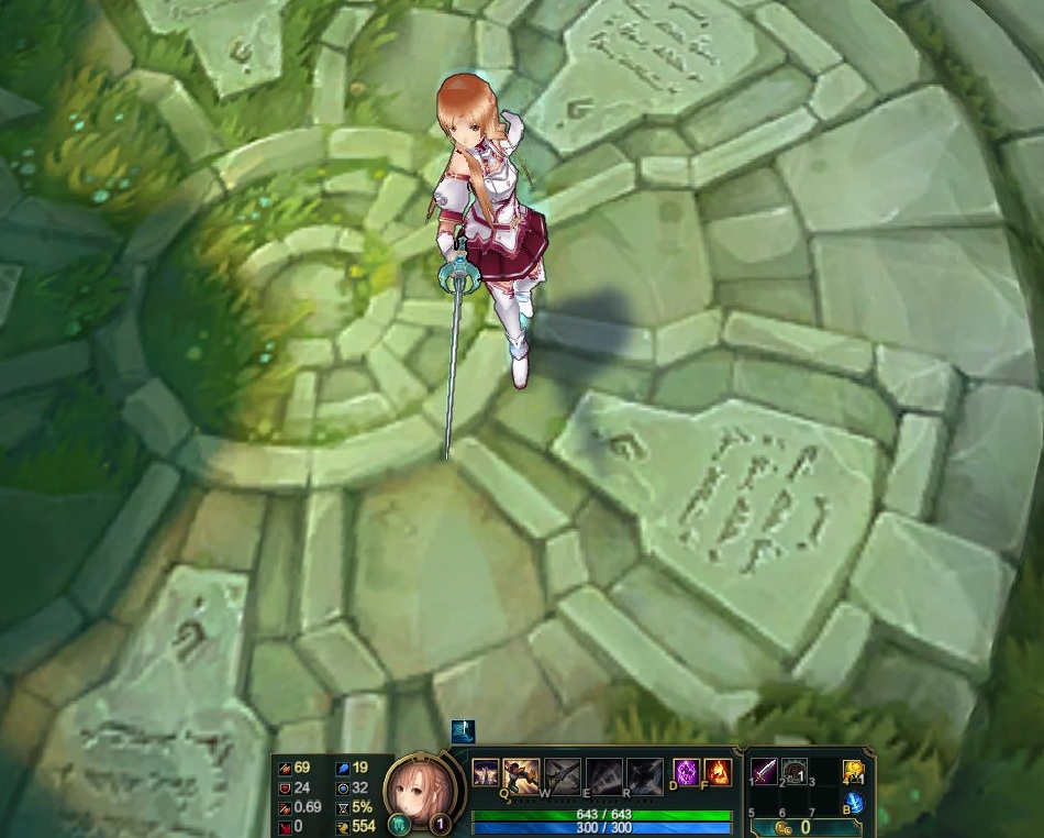 亞絲娜劍姬皮膚 綠色版_附皮膚掛載教程 0