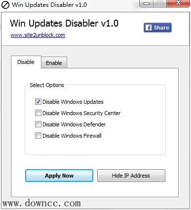 Win Updates Disabler(屏蔽win10更新提示) v1.0 官方正式版 0