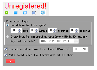 Janus PowerPoint countdown Timer v1.2.0 綠色版 0