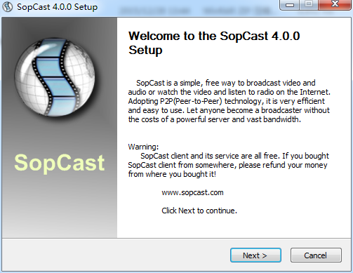 sopcast網(wǎng)絡(luò)電視 v2016.4.0.0 官方版 0
