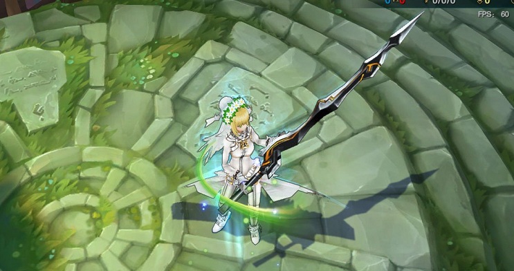 婚紗Saber銳雯 綠色版_附皮膚掛載教程 1