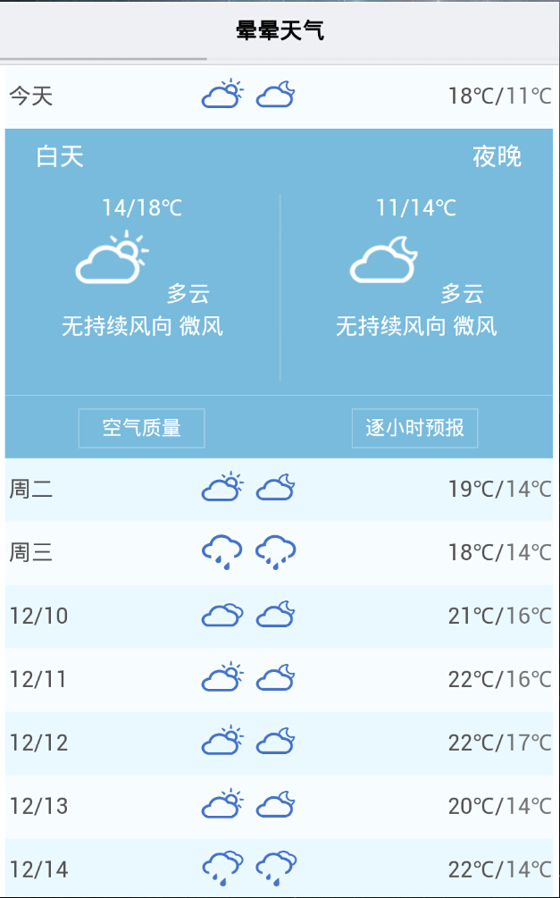 暈暈天氣 v1.0 安卓版 1