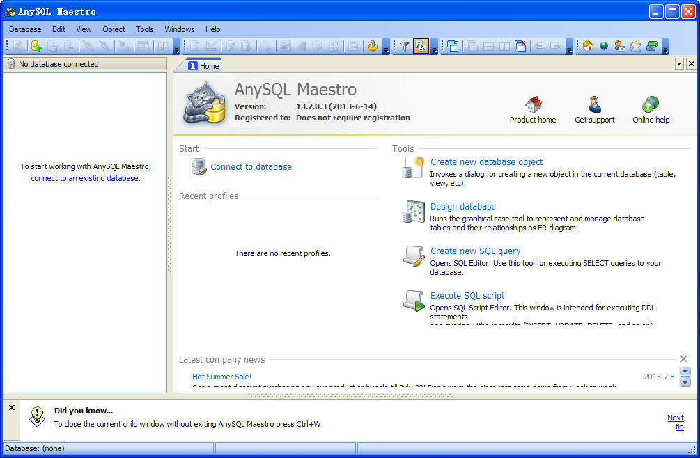 AnySQL Maestro(數(shù)據(jù)庫(kù)管理工具) v13.2.0.3 免費(fèi)版 0