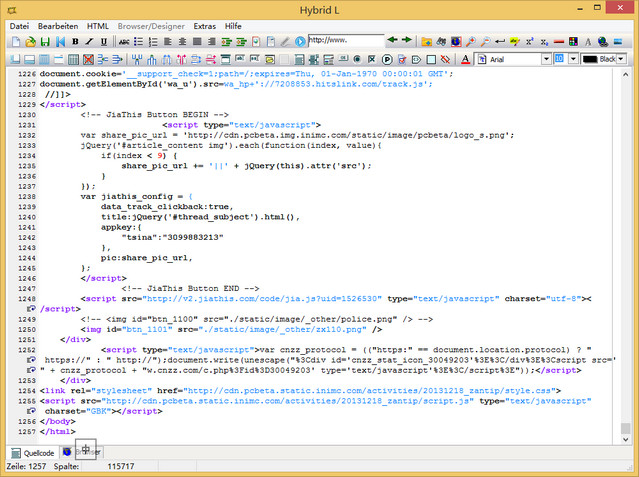 HybridL(HTML編輯器) v5.2.0.1 特別版 0