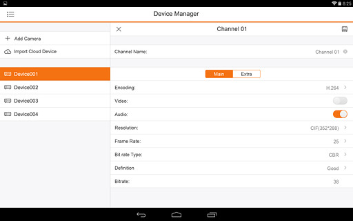 gDMSS hd lite客戶端(視頻監(jiān)控) V3.32.000 安卓版 1
